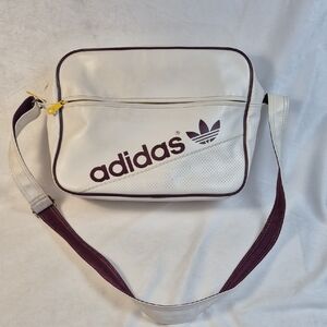 Adidas White & Maroon Retro Crossbody Bag - 2013?